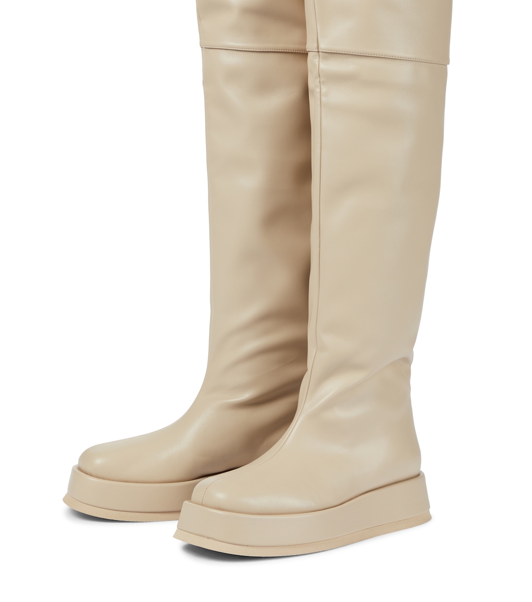 GIA/RHW Rosie 10 leather over-the-knee boots | Gia Borghini