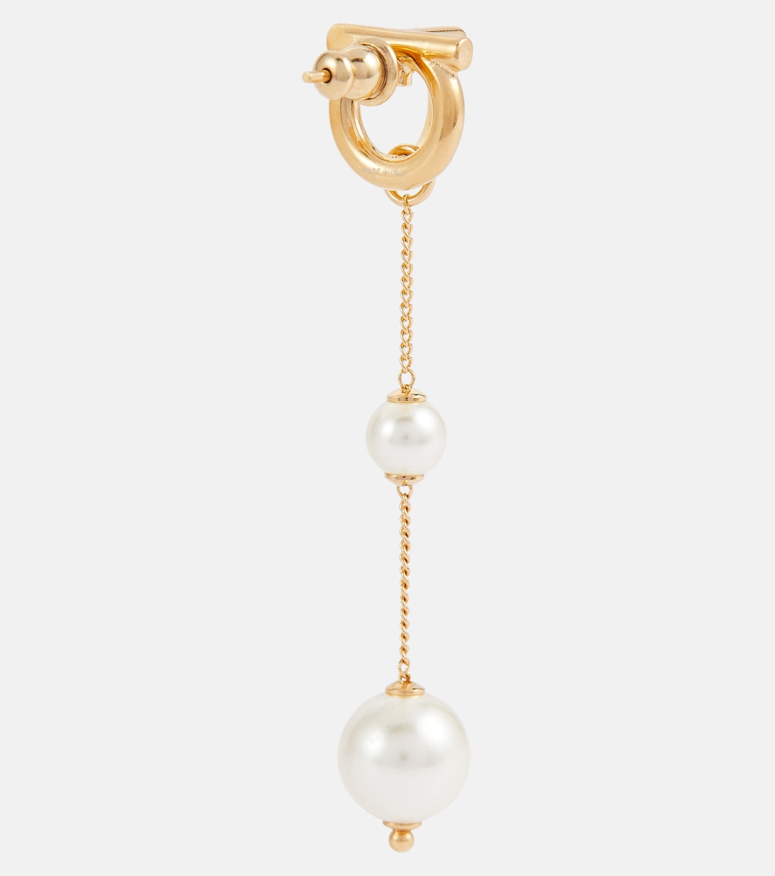Ohrringe Gancini mit Zierperlen | Ferragamo