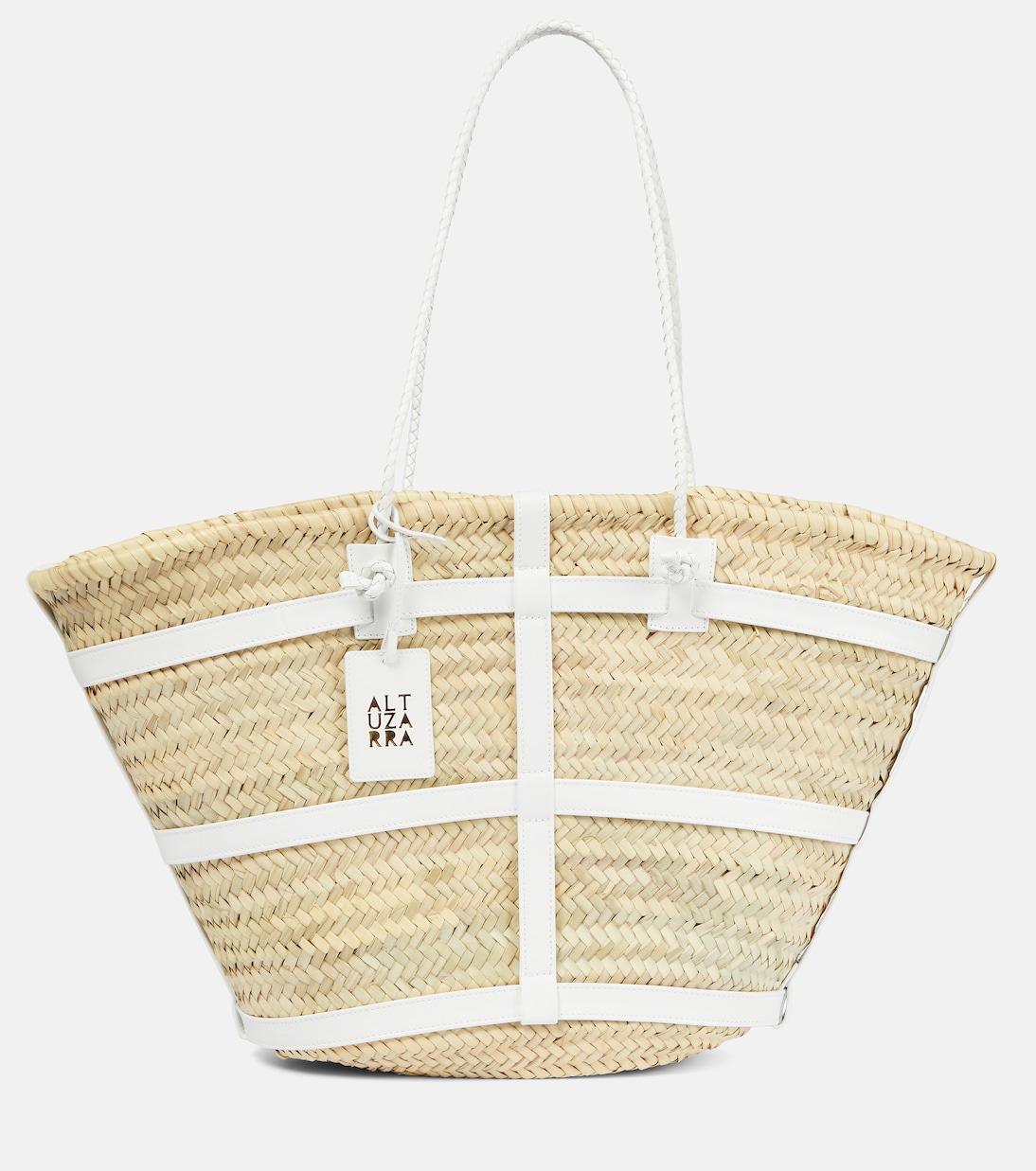 Cabas en raphia et cuir | Altuzarra