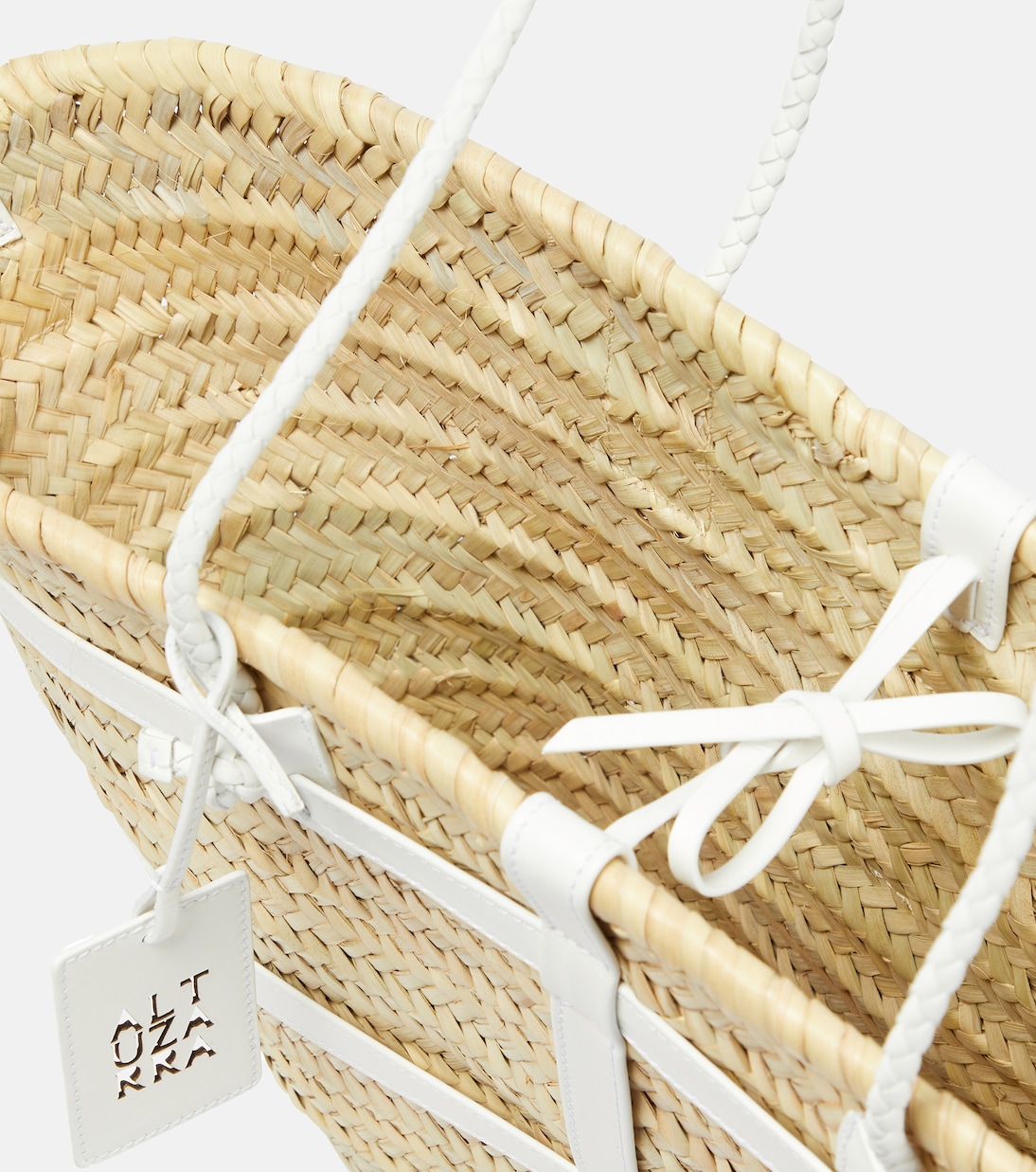 Cabas en raphia et cuir | Altuzarra