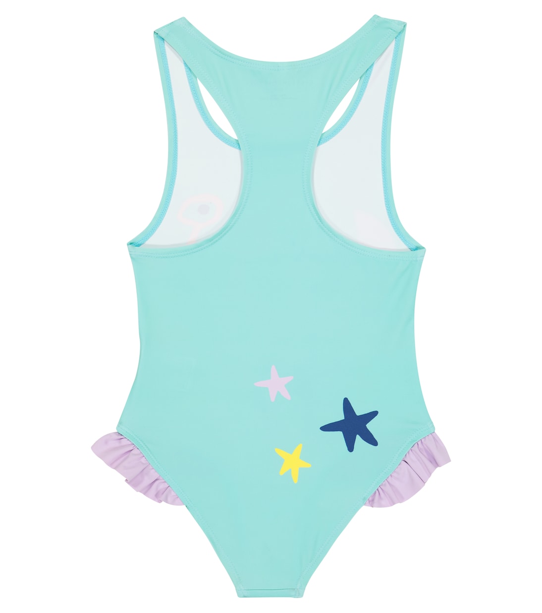 Ruffle trimmed printed swimsuit | Stella McCartney Kids