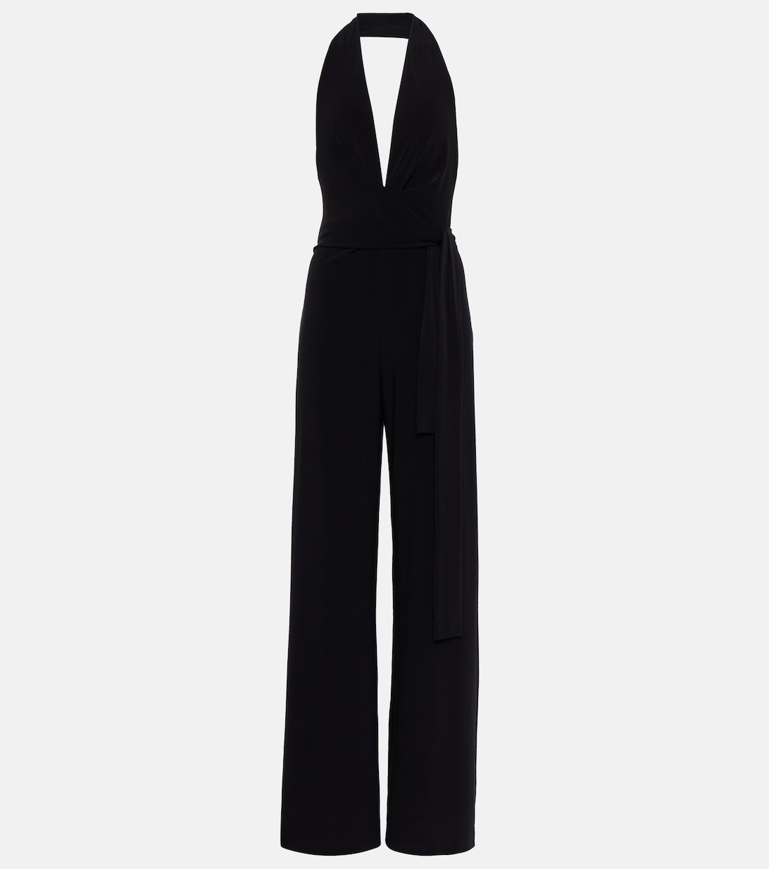 Halterneck jersey jumpsuit | Norma Kamali