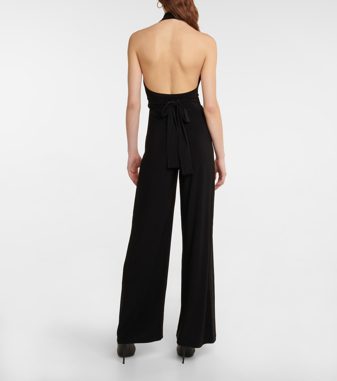 Halterneck jersey jumpsuit | Norma Kamali