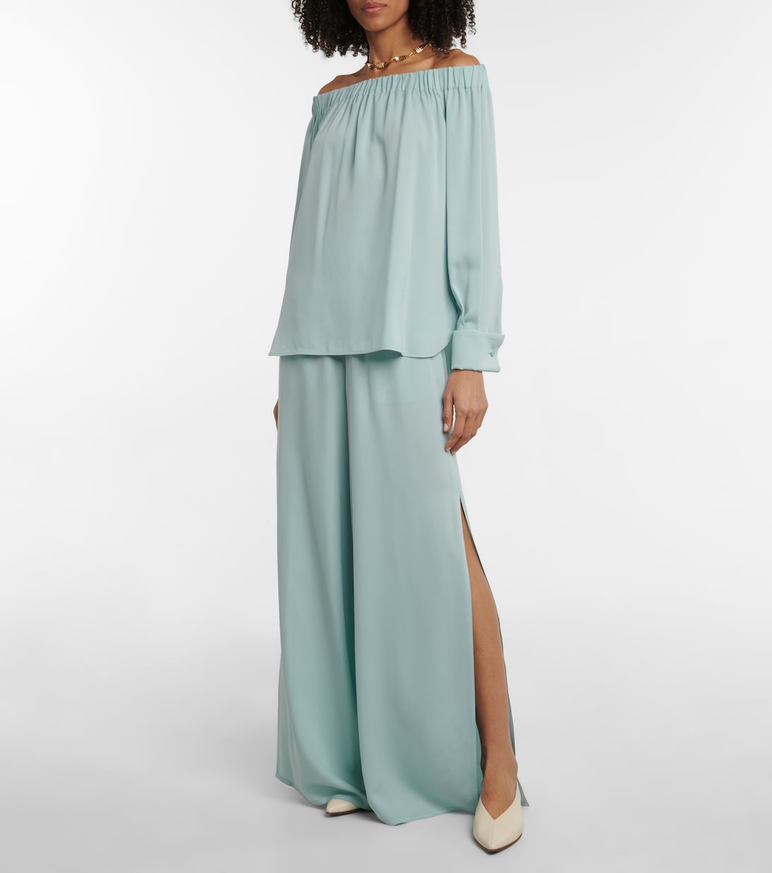 Pantalon ample Leisure Pedaggi en soie | Max Mara