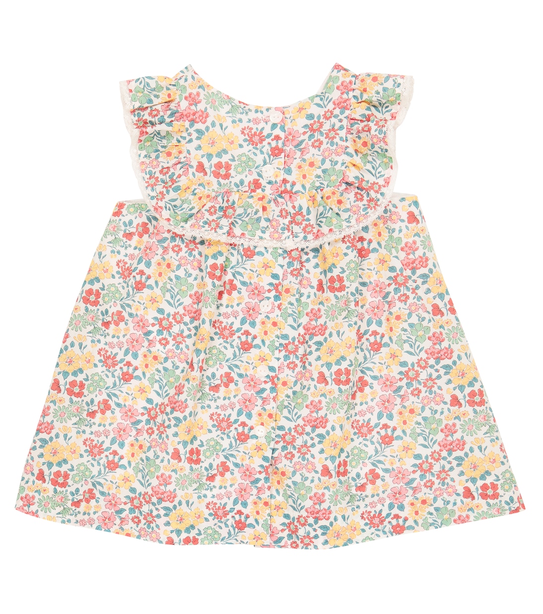 Baby Liberty ruffled cotton dress | Tartine et Chocolat