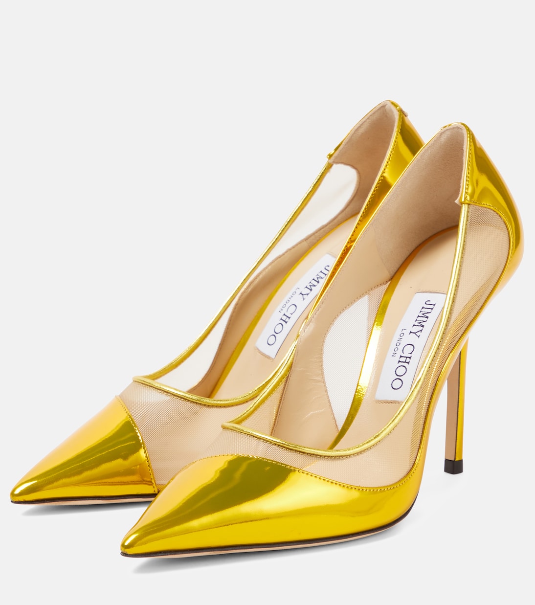 Salones Love 100 de piel metalizada | Jimmy Choo
