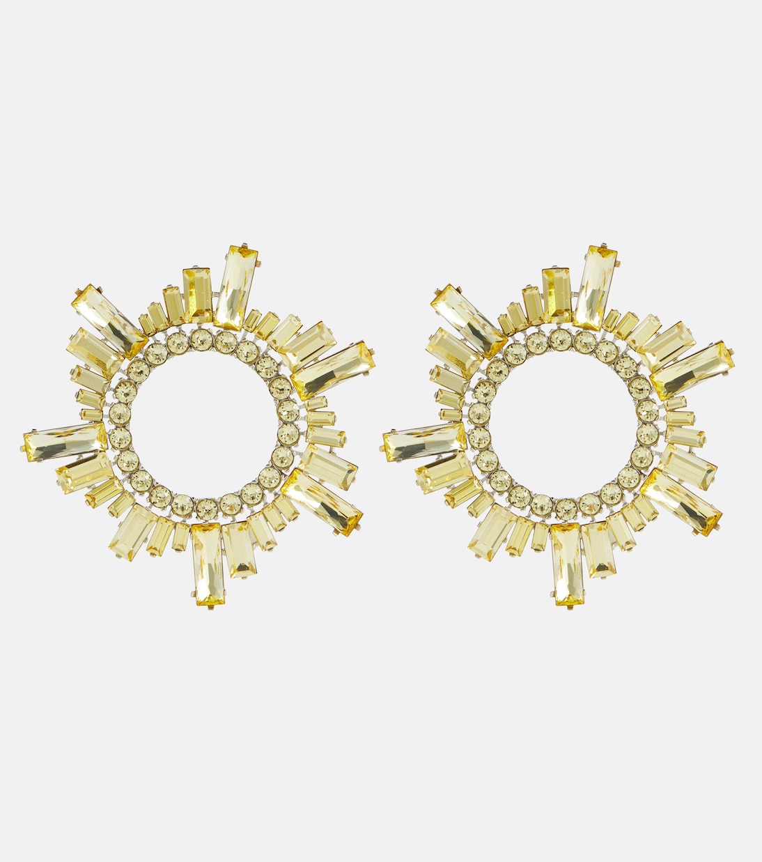 Boucles d’oreilles Begum à cristaux | Amina Muaddi