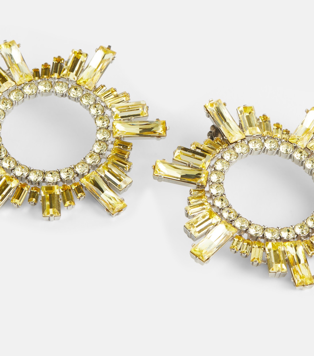 Boucles d’oreilles Begum à cristaux | Amina Muaddi