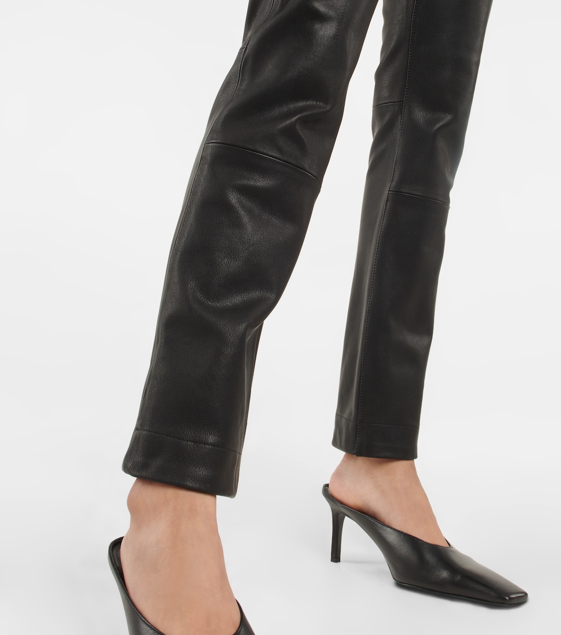Pantalon Gonda à taille basse en cuir | Petar Petrov