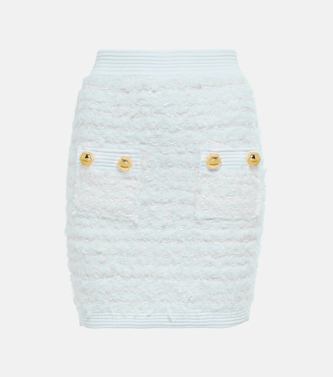 Verzierter Bleistiftrock aus Tweed | Balmain