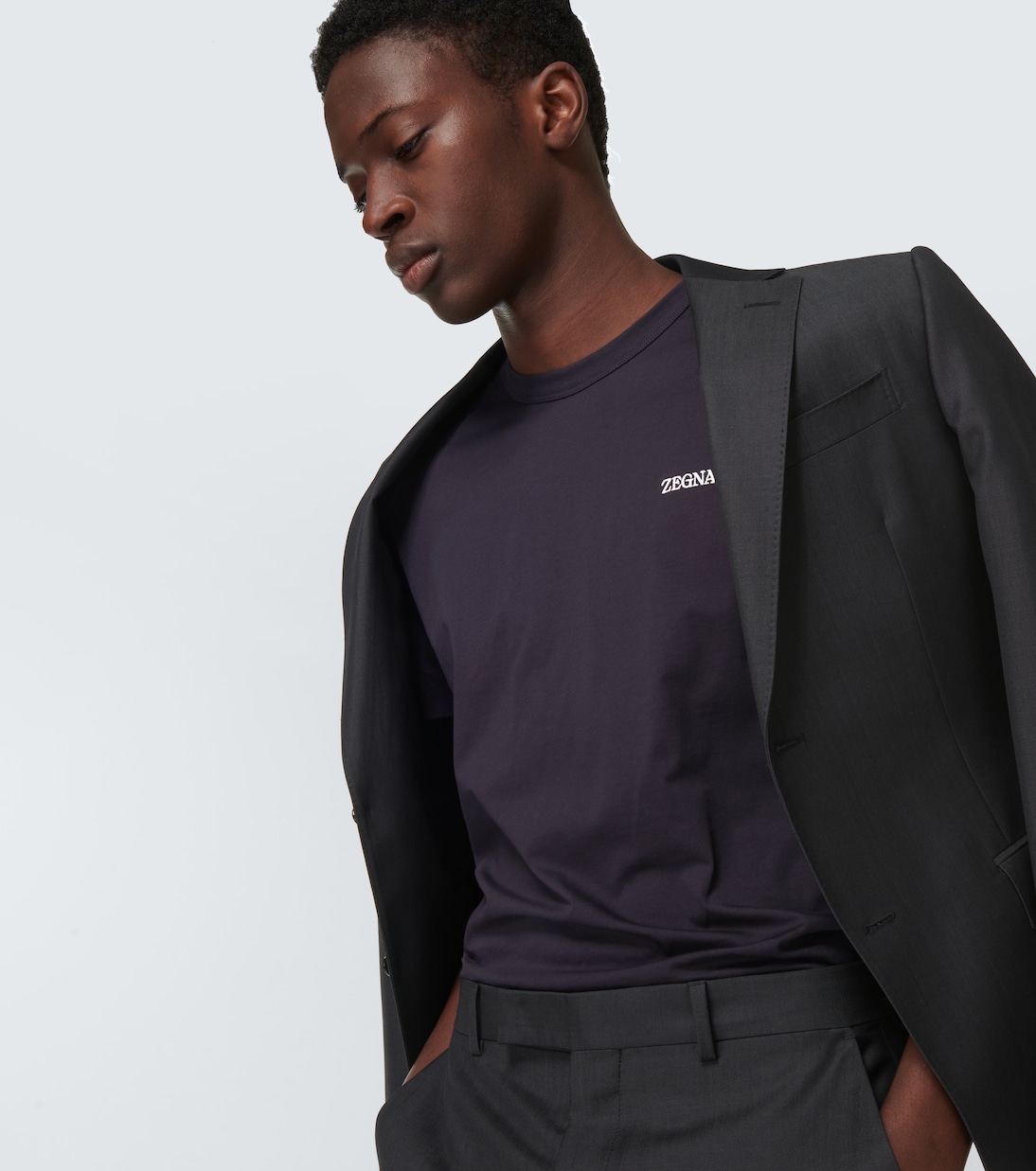 T-shirt in cotone con logo | Zegna