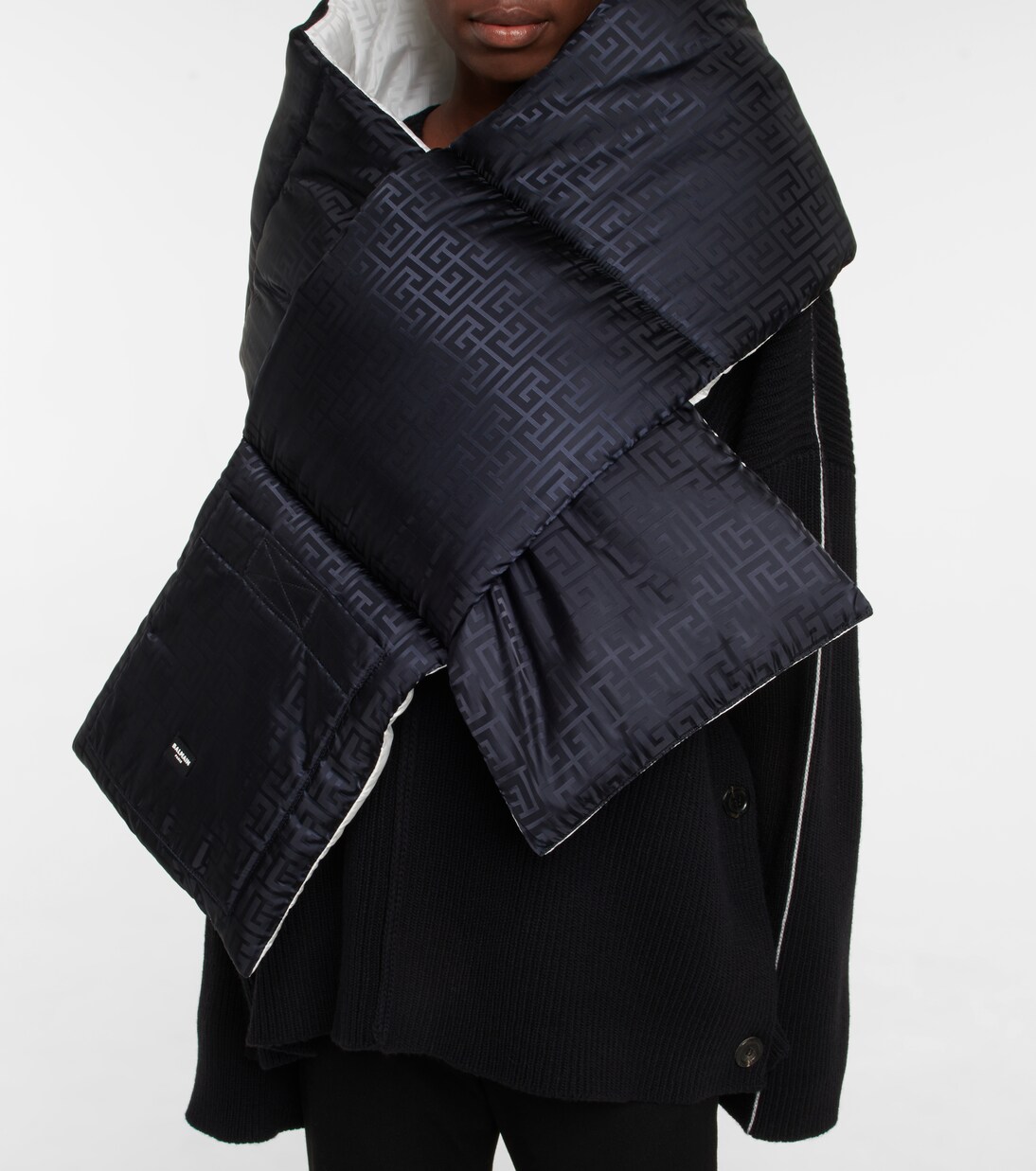 Bufanda acolchada con monograma | Balmain