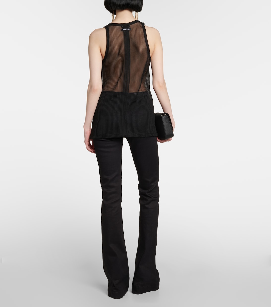 Tank top de jersey semitransparente | Tom Ford