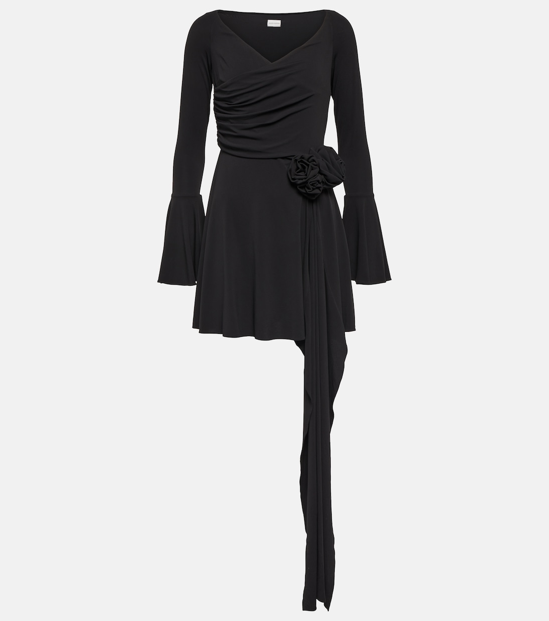 Off-shoulder bell-sleeve minidress | Magda Butrym