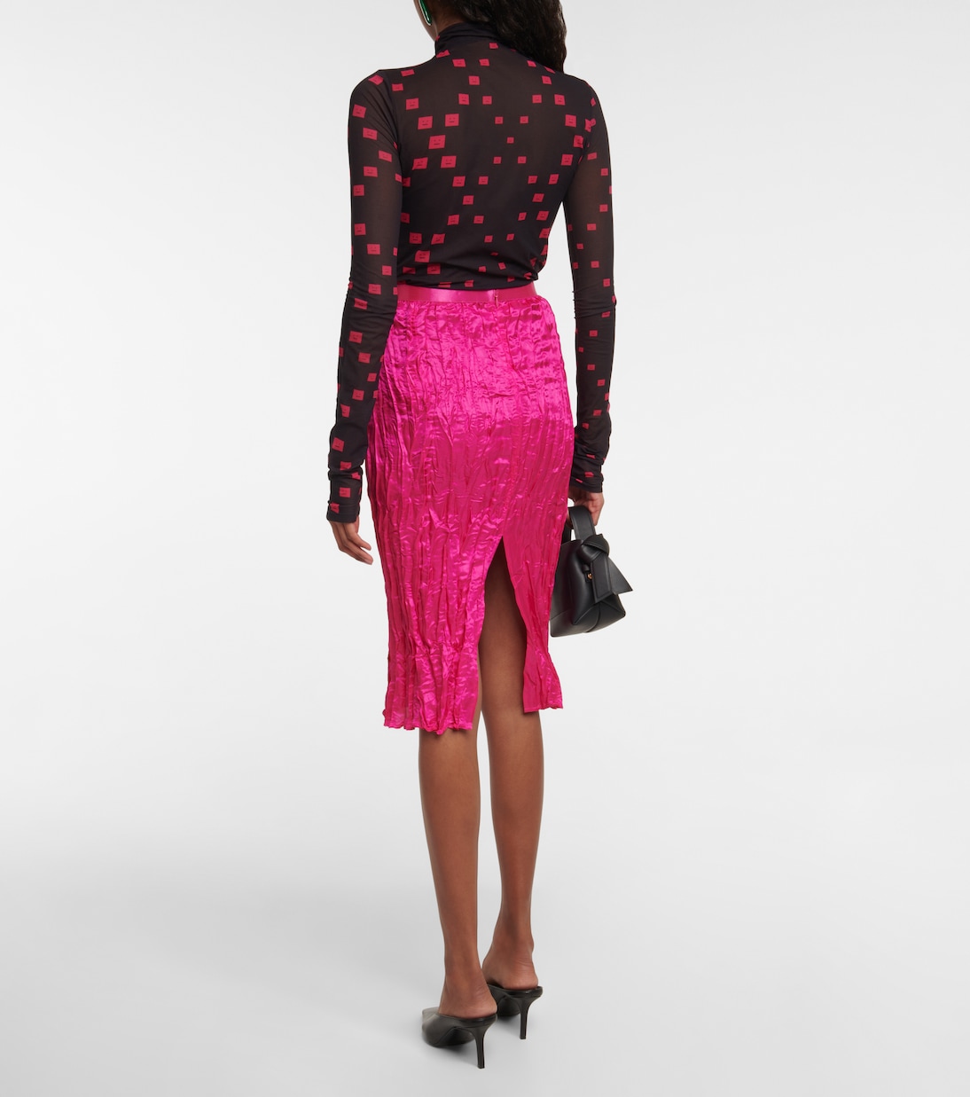 Falda midi de satén | Acne Studios