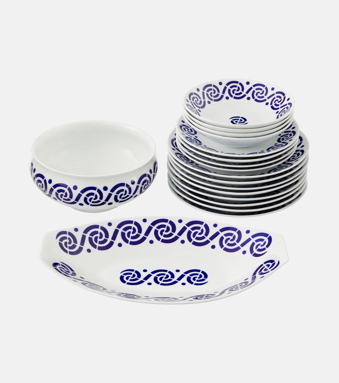 Espiroide 18-piece dinner service | Sargadelos