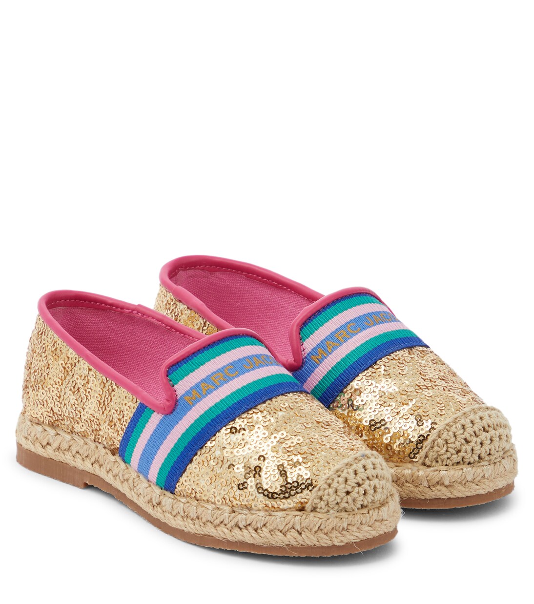 Mocassini con paillettes e logo | Marc Jacobs Kids