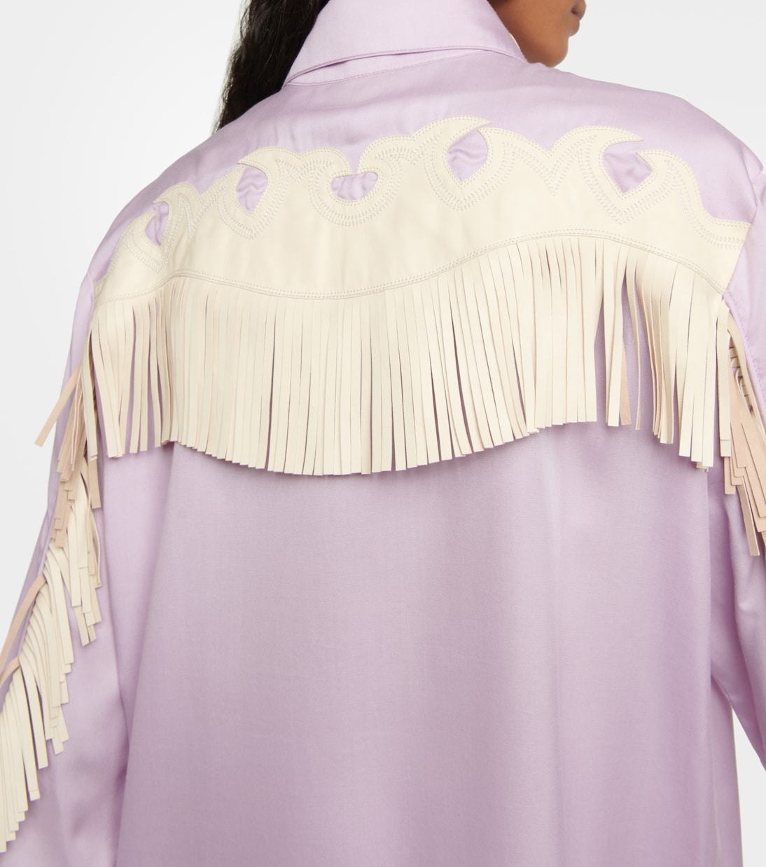 Camicia Western con rifiniture in pelle | Tom Ford
