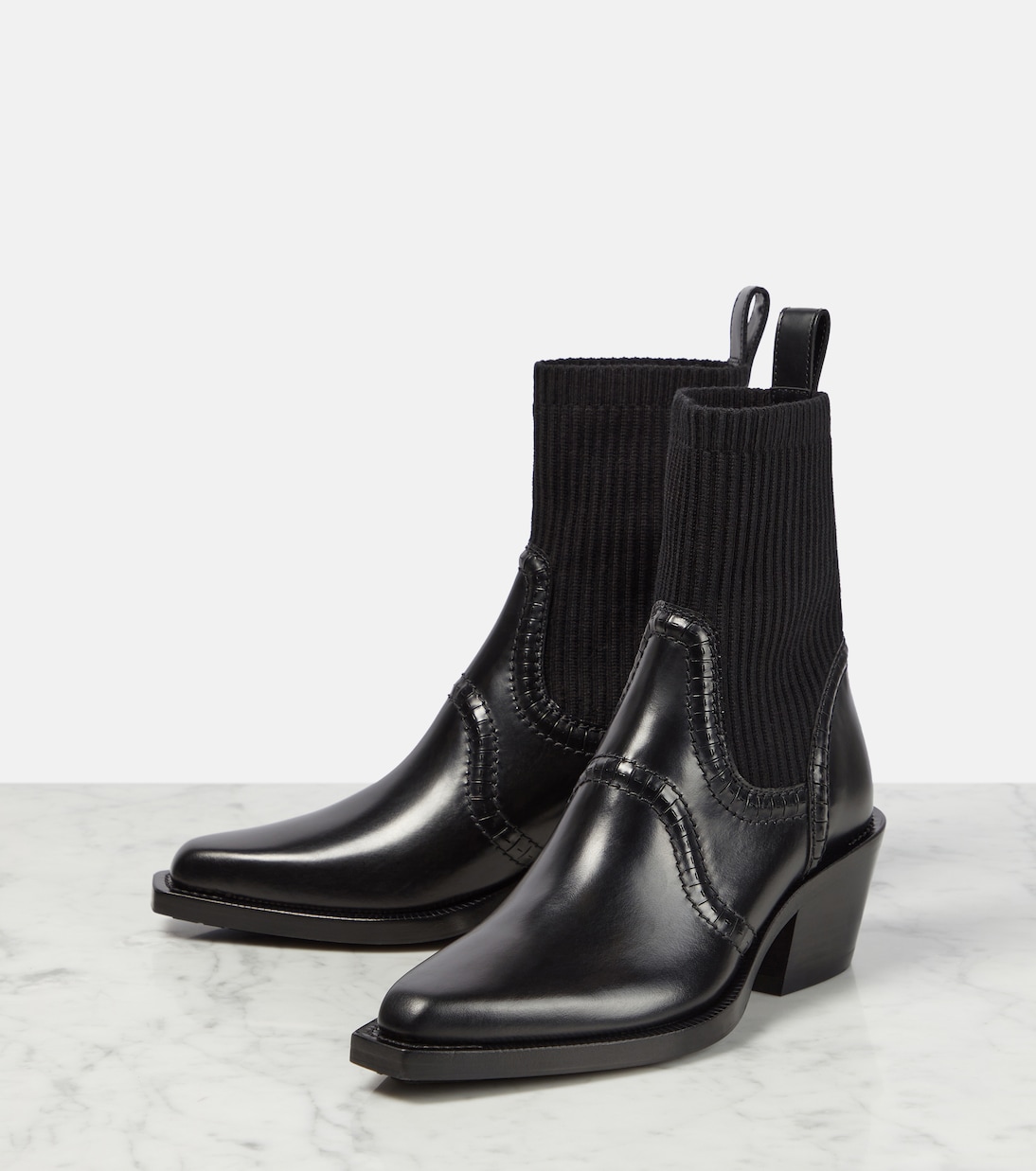 Nellie leather ankle boots | Chloé