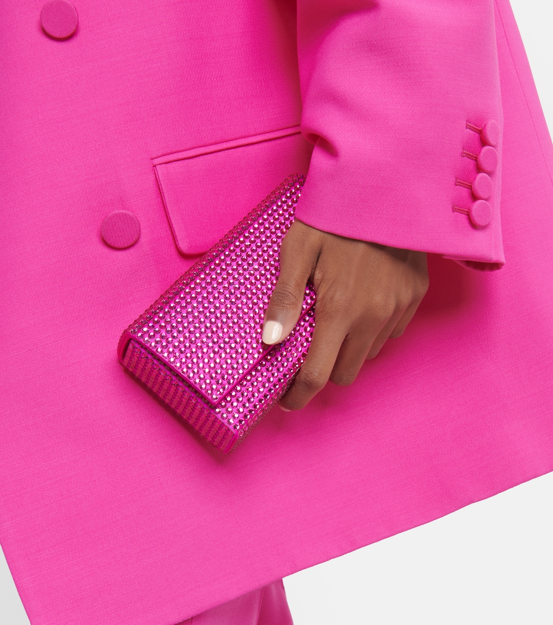 Clutch Superamini Paloma con cristalli | Amina Muaddi