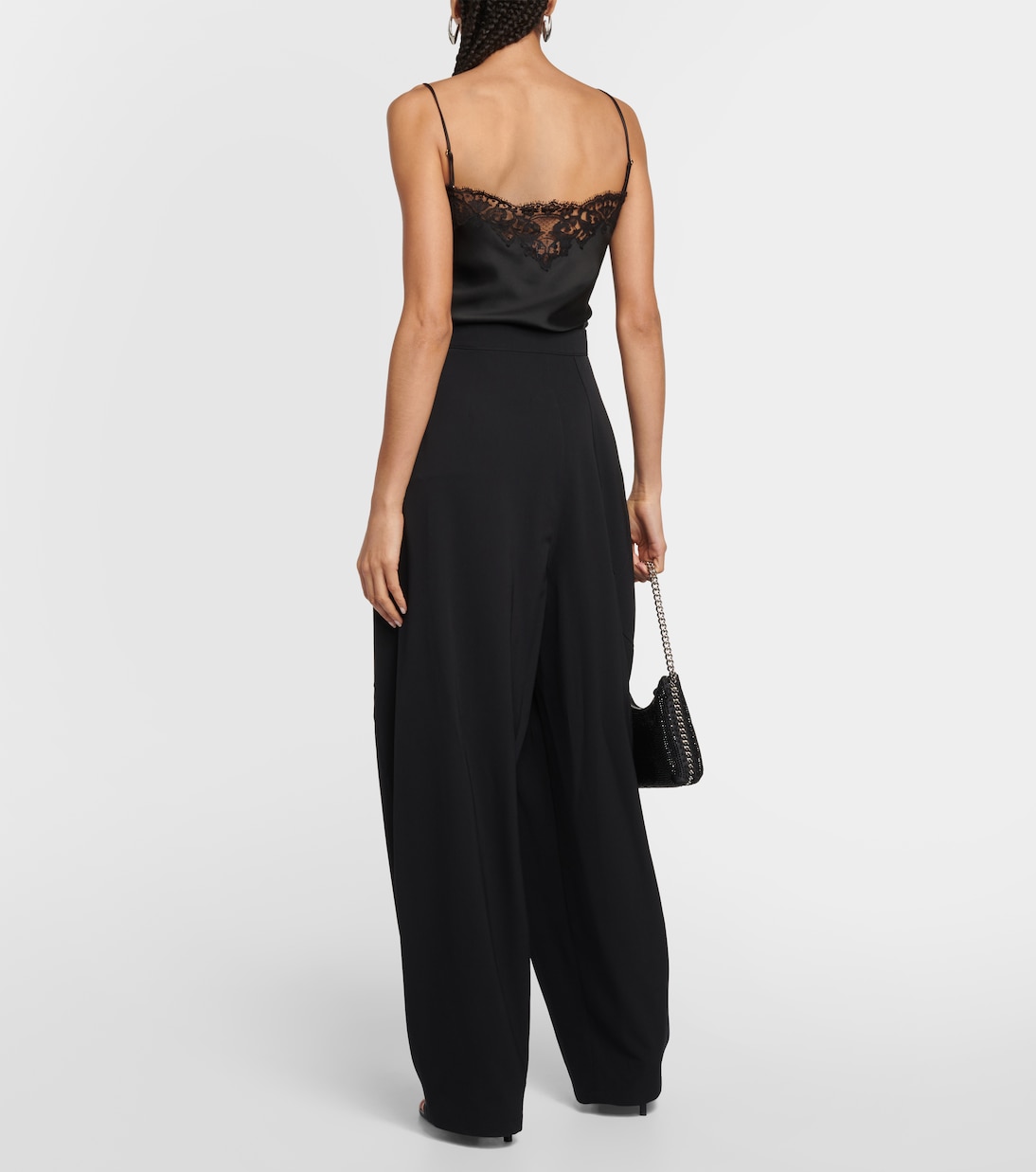Pantalon tapered à taille haute en laine | Stella McCartney