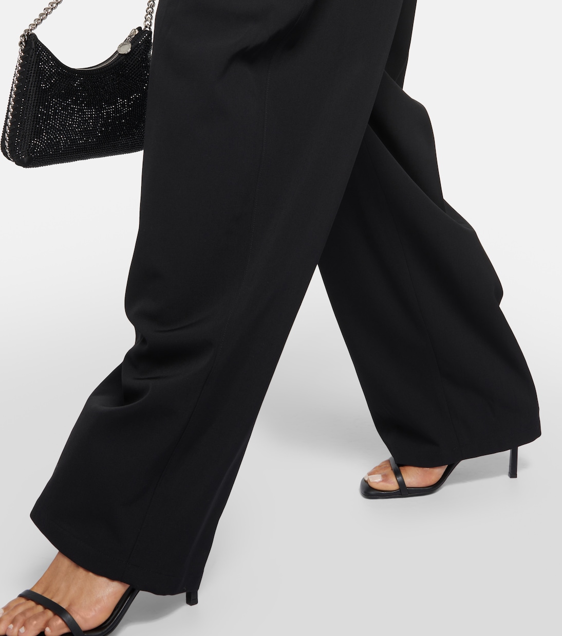 Pantalon tapered à taille haute en laine | Stella McCartney