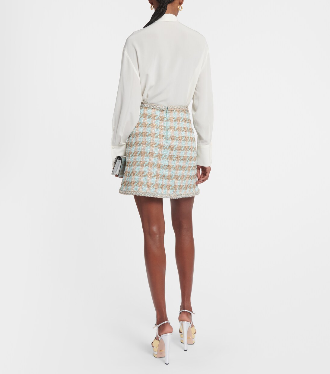 Minifalda de tweed de tiro alto | Giambattista Valli