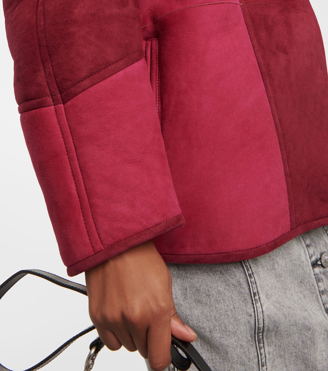 Chaqueta Abeni de ante con borrego | Marant Etoile
