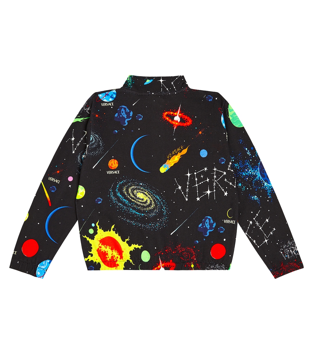 Chaqueta deportiva en jersey de algodón estampada | Versace Kids