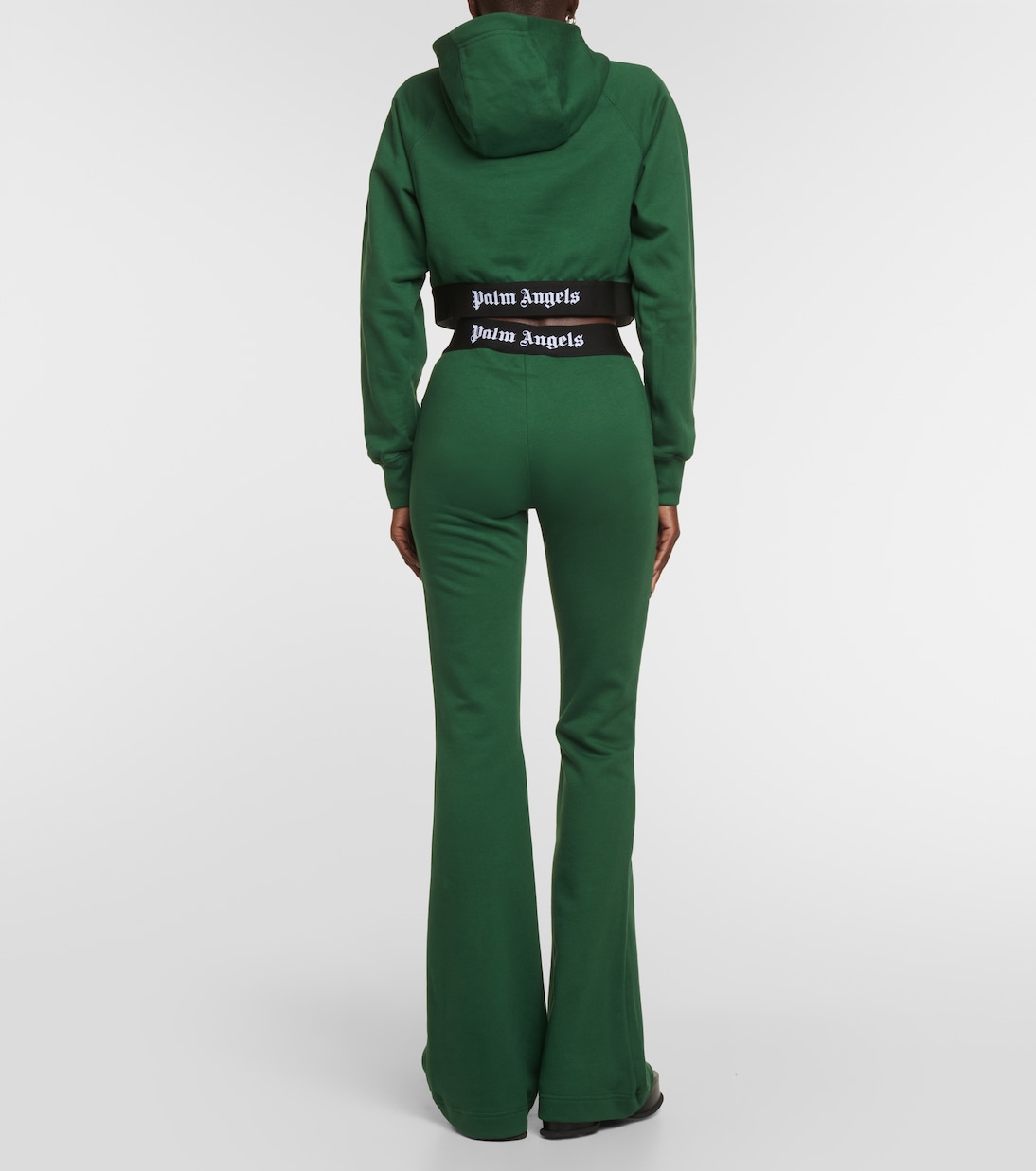 Pantalones flared en jersey de algodón | Palm Angels