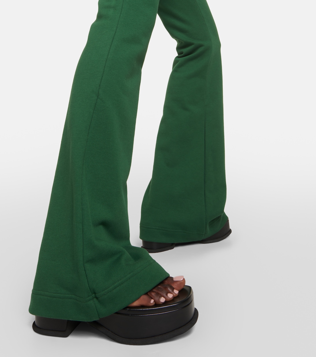 Pantalones flared en jersey de algodón | Palm Angels