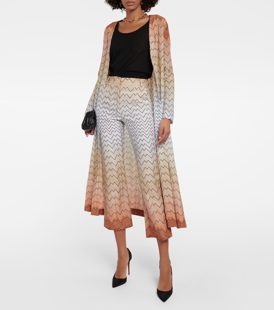 Zig Zag jersey flared pants | Missoni