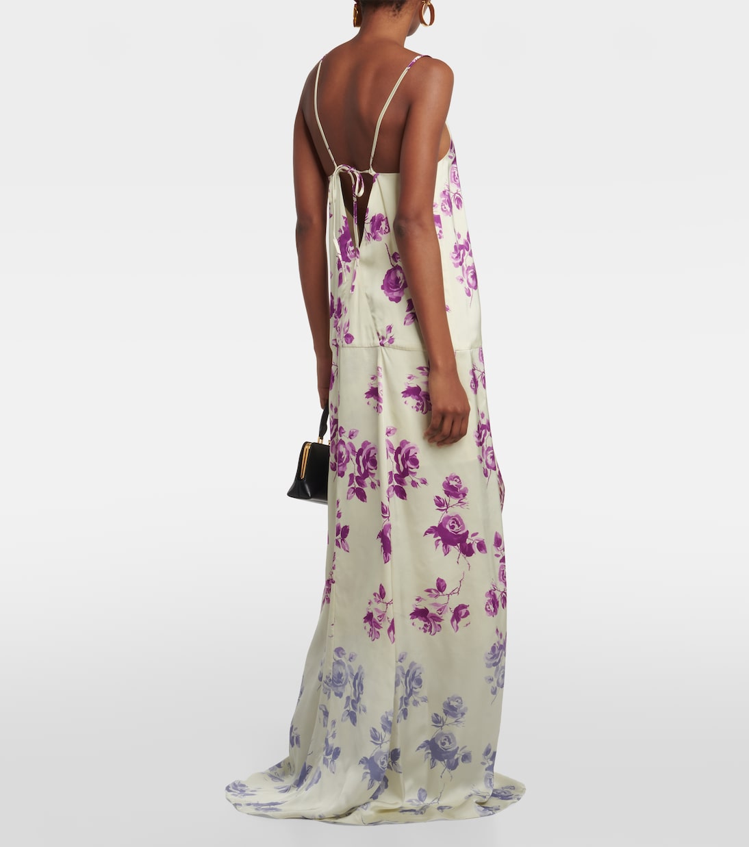 Ruffled floral maxi dress | Jil Sander
