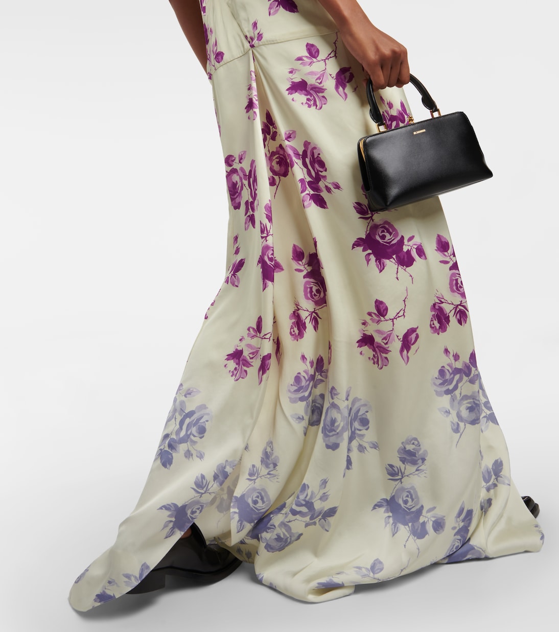 Ruffled floral maxi dress | Jil Sander