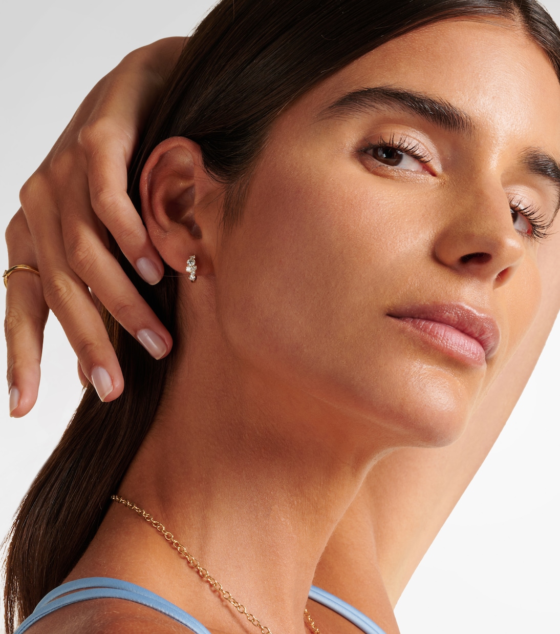 Boucles d'oreilles en or 14 ct et diamants | Sydney Evan