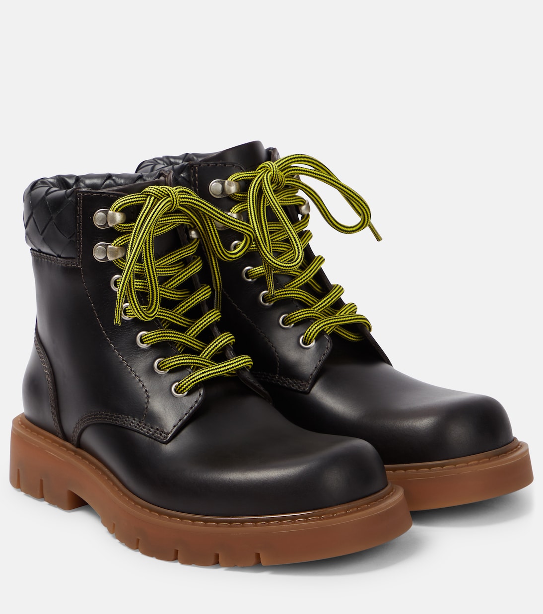 Botas con cordones Haddock de piel | Bottega Veneta