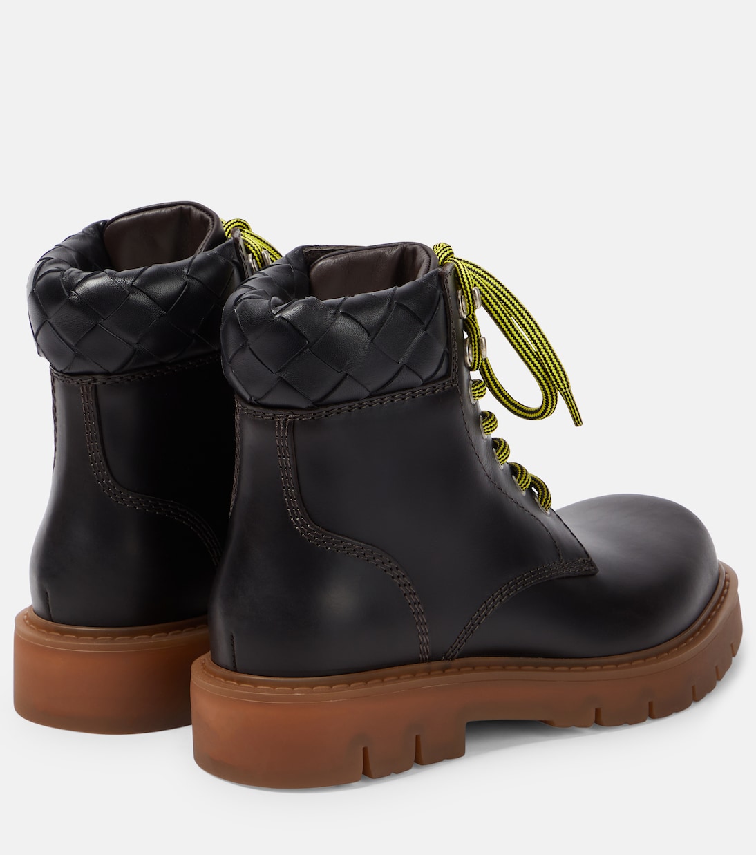 Botas con cordones Haddock de piel | Bottega Veneta