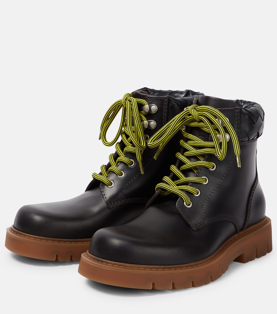 Botas con cordones Haddock de piel | Bottega Veneta