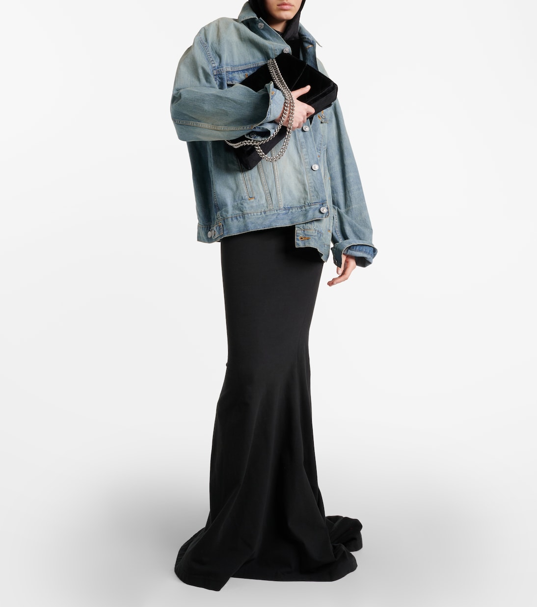 Oversize-Jeansjacke Paris Tropical | Balenciaga