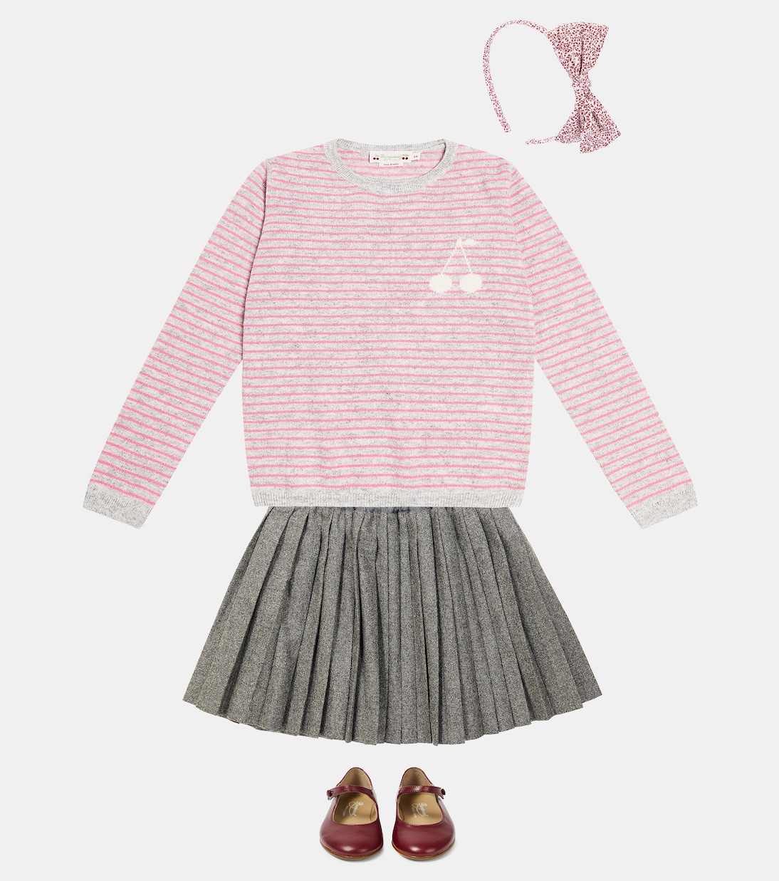 Pull Brunelle en intarsia de cachemire | Bonpoint
