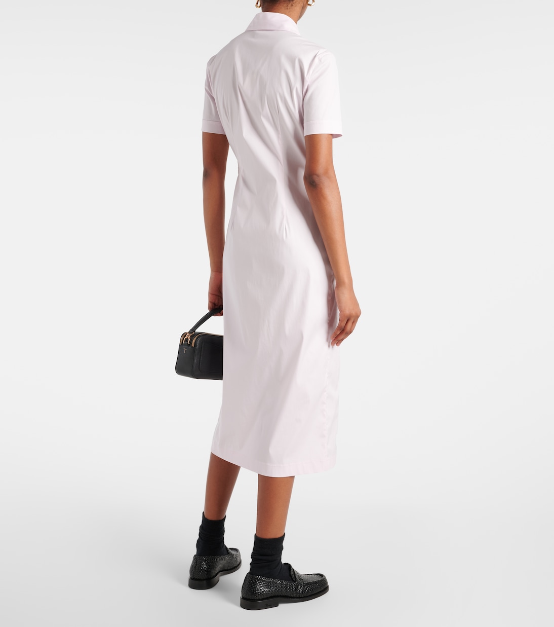 Abito midi chemisier in misto cotone | Tod's