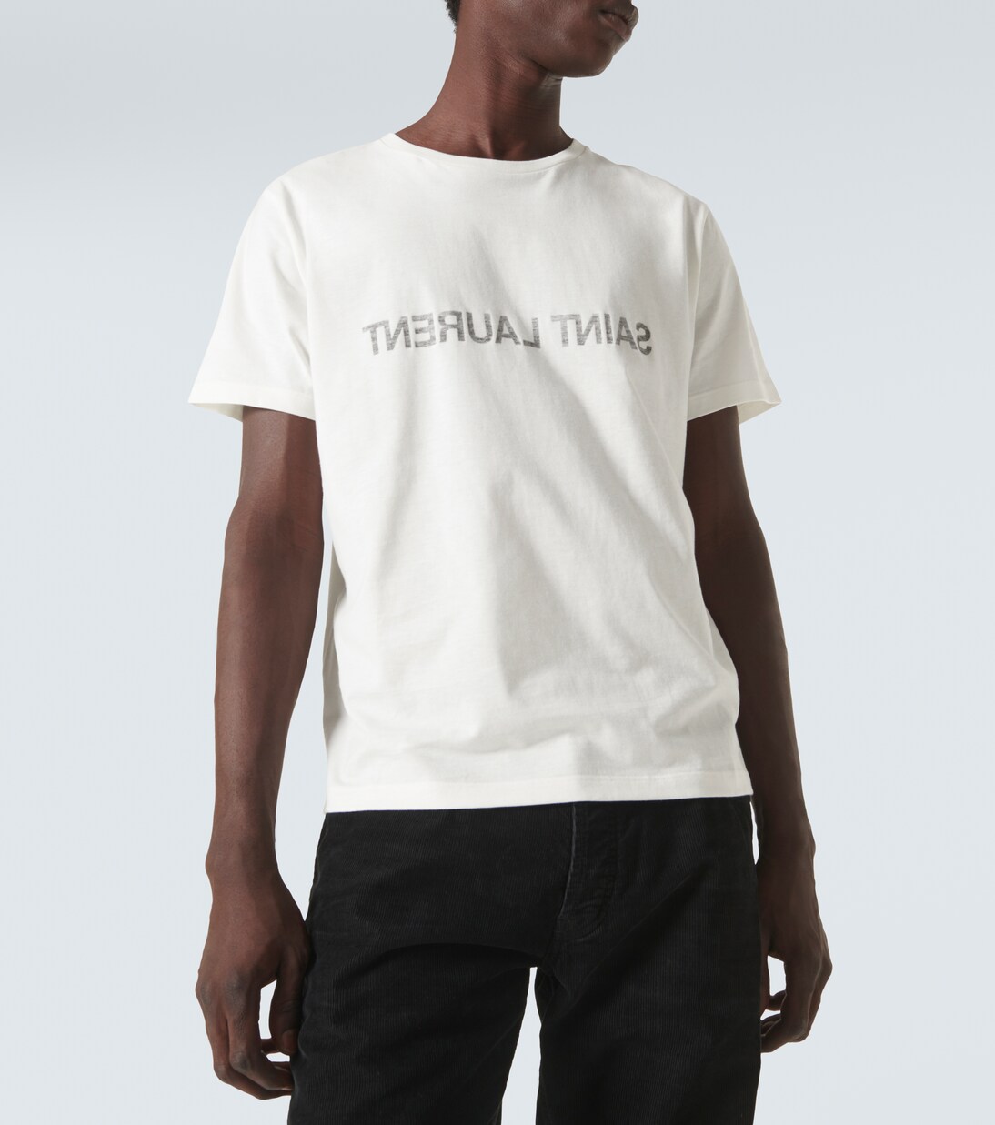 T-shirt en coton à logo | Saint Laurent