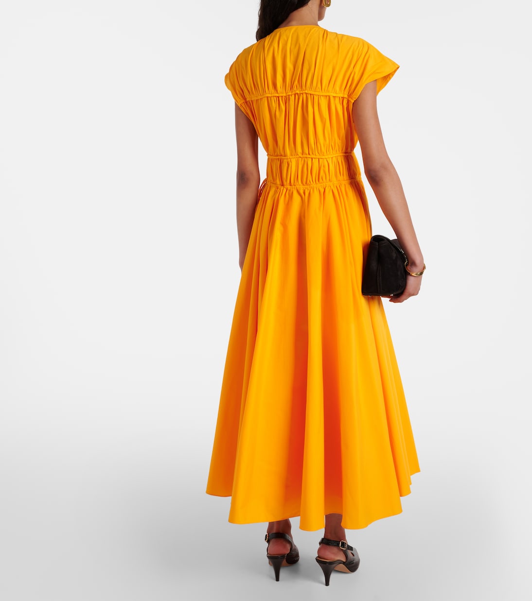 Ceres gathered cotton midi dress | Tove