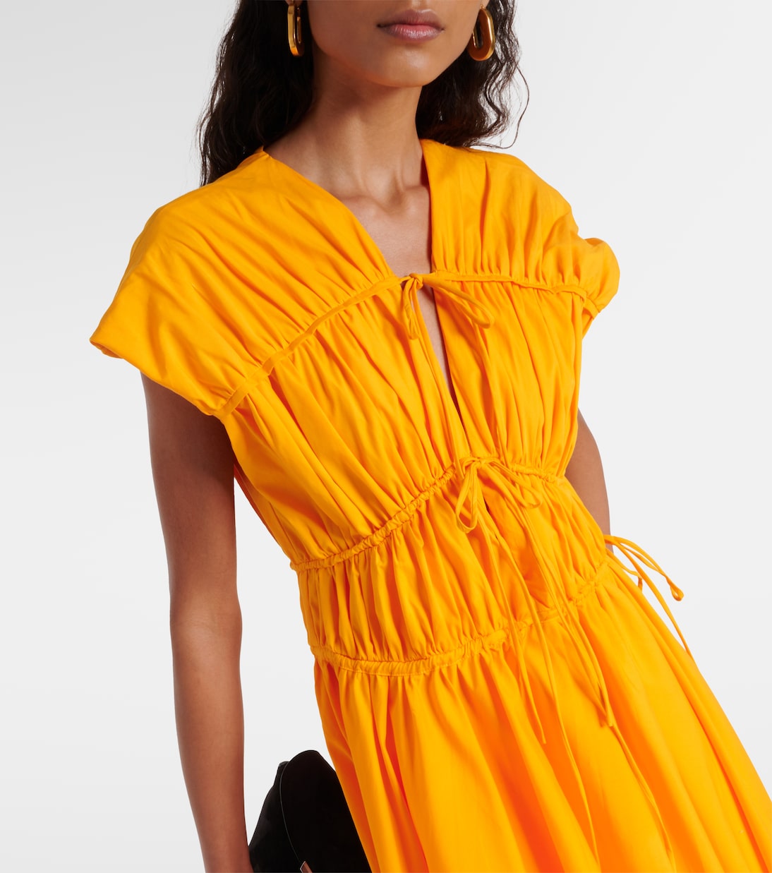 Ceres gathered cotton midi dress | Tove