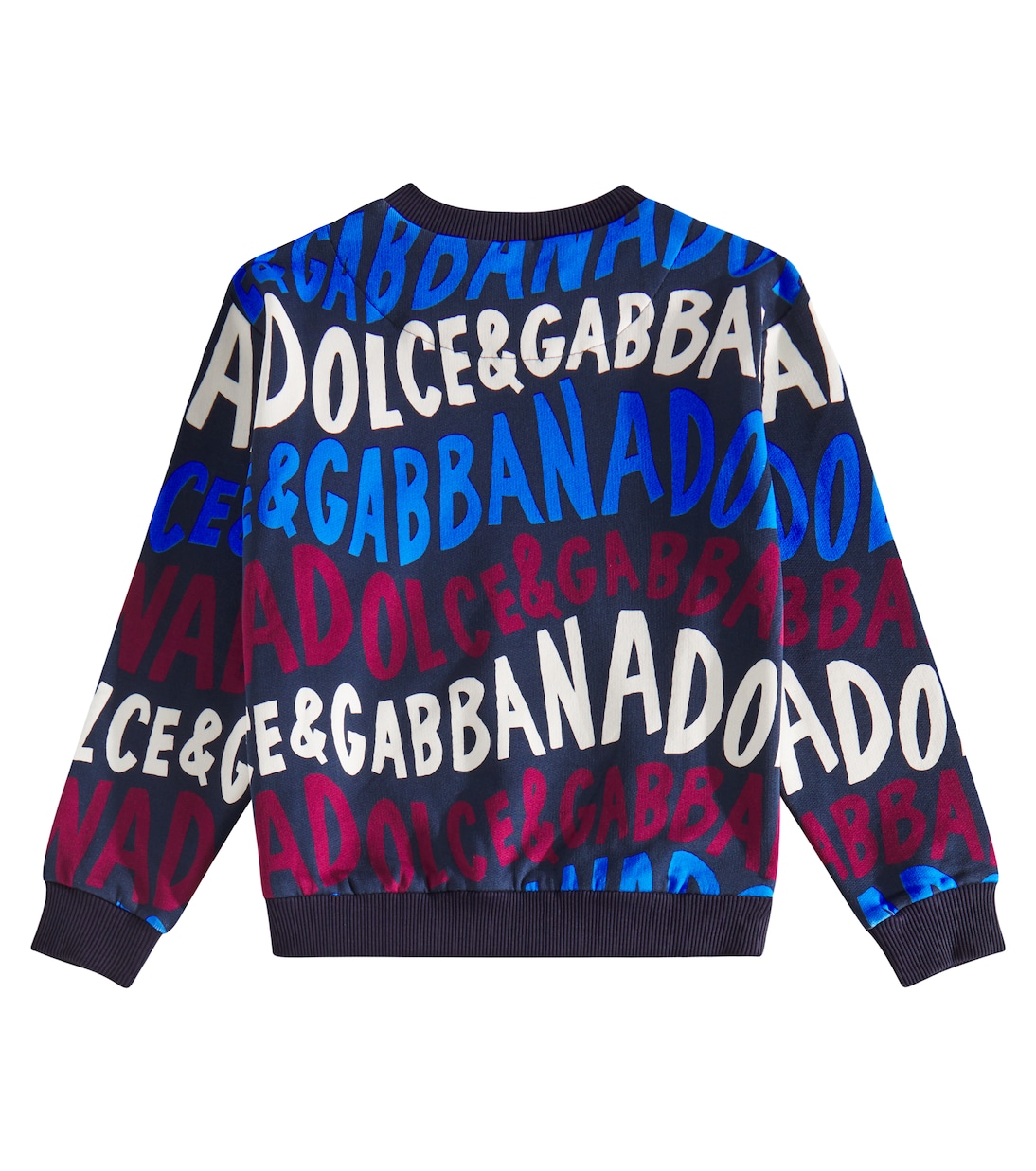 Felpa in cotone con logo | Dolce&Gabbana Kids