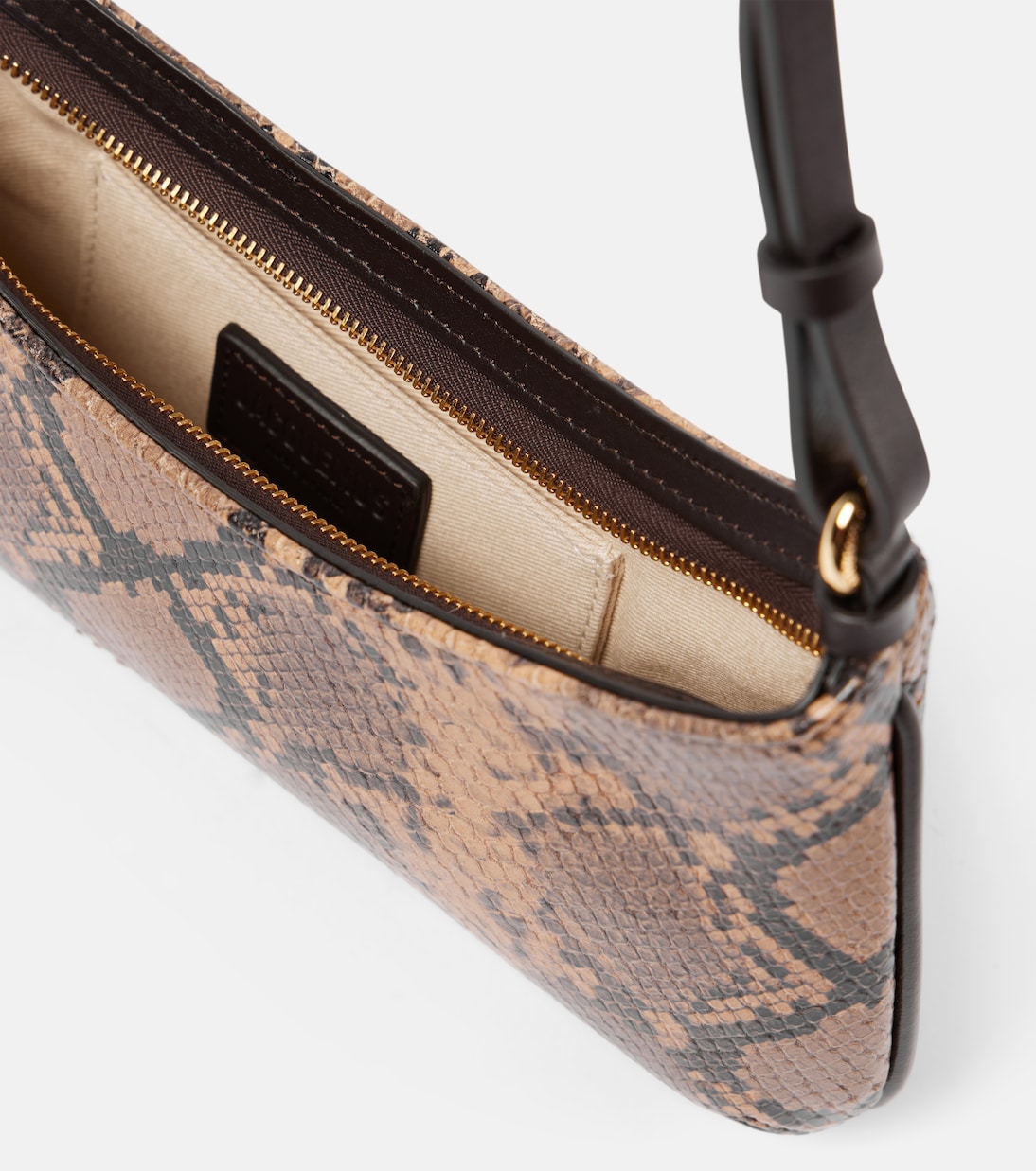 Le Bisou Perle snake-effect leather shoulder bag | Jacquemus