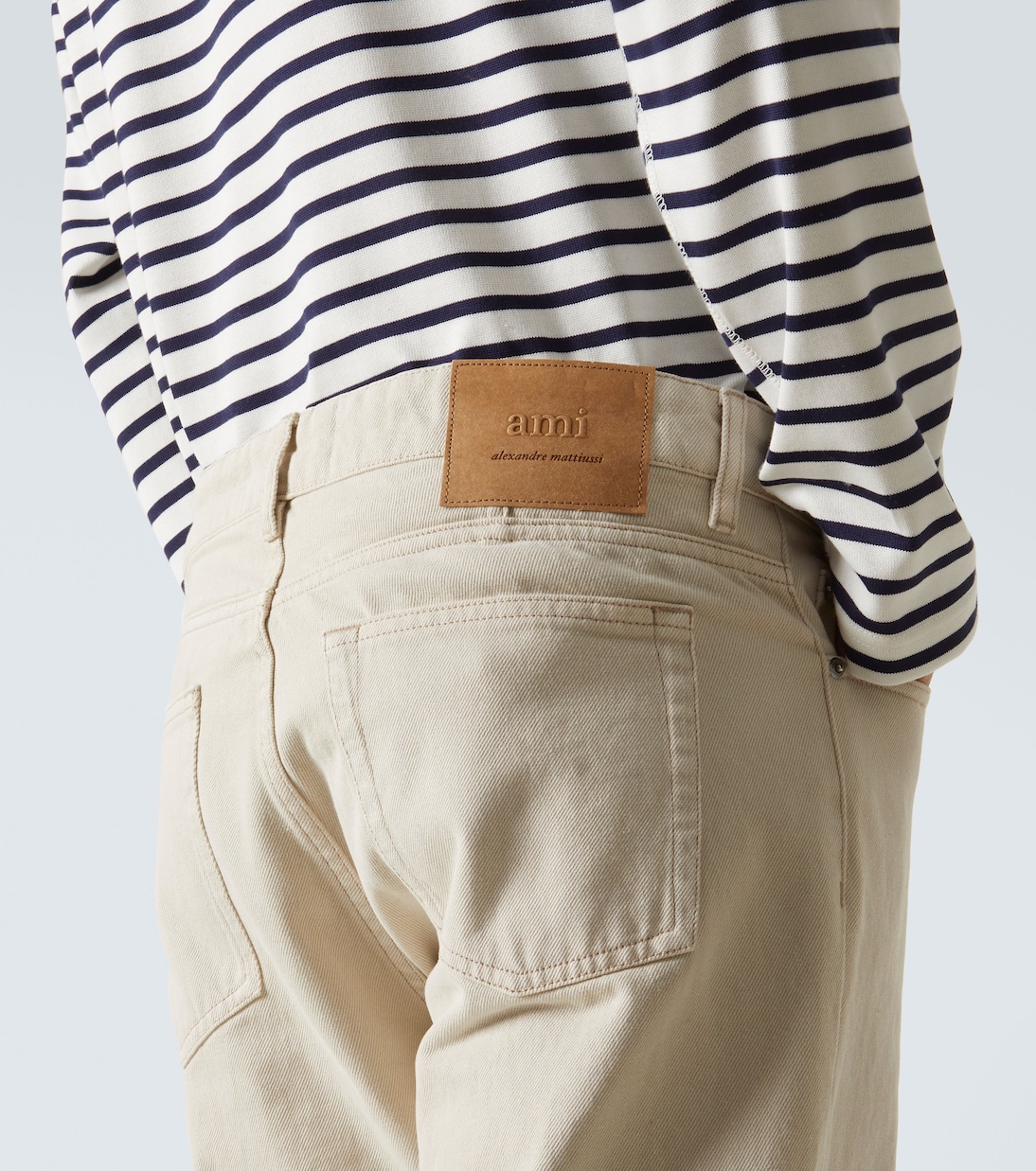 Jeans regular in twill | Ami Paris