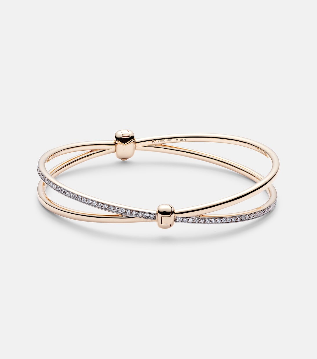 Pomellato Together Bracciale in Oro Rosa 18kt con Diamanti Bianchi - Gioiello Moderno per Giovani Stilisti