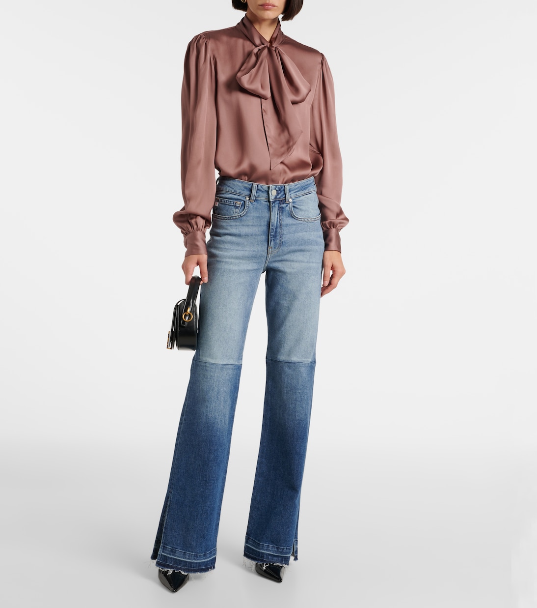 Jeans flared La Croisette a vita alta | AG Jeans