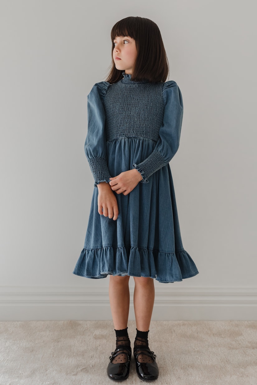 Kleid aus Baumwoll-Chambray | Petite Amalie  